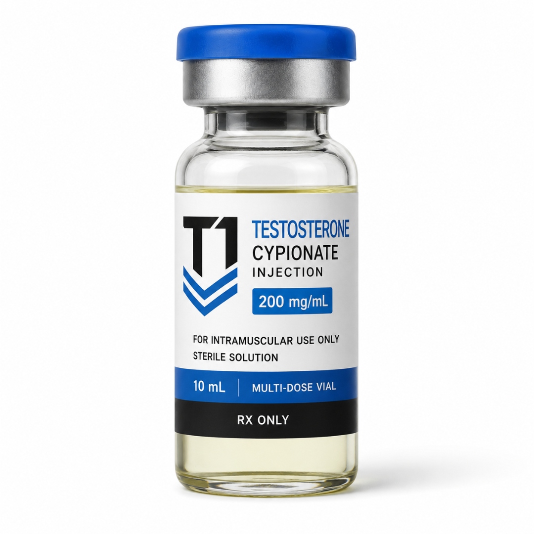 Aurafil Testosterone Cypionate 200 mg/mL injection vial